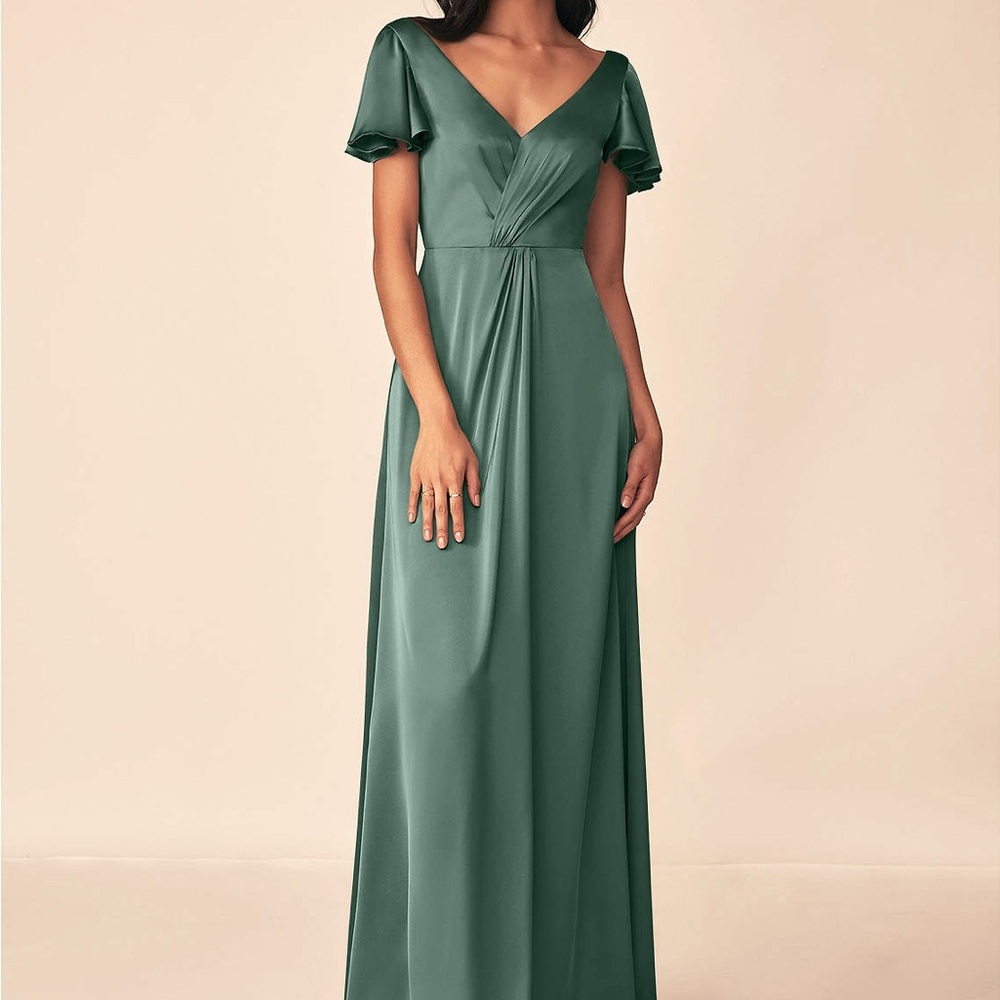 AZAZIE Lani event dress in Eucalyptus